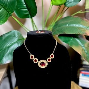 Regal Red & Gold Matching Set